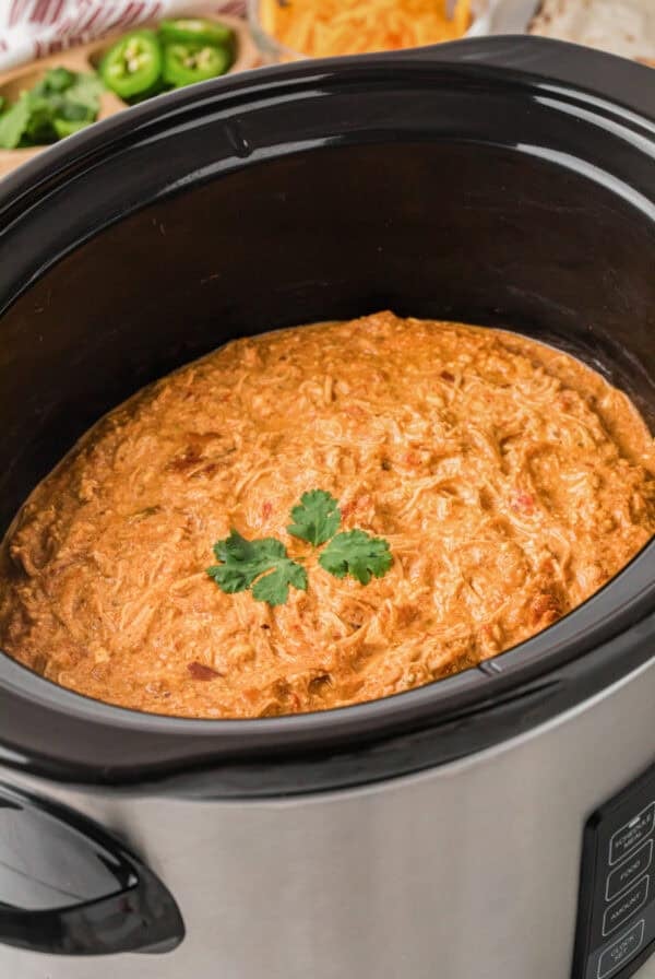 Slow Cooker Queso Chicken