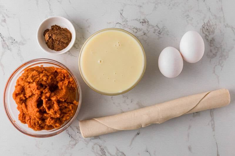 ingredients for the Pumpkin Pie.