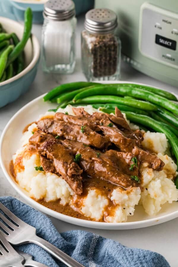 CP Steak and Gravy on a plate