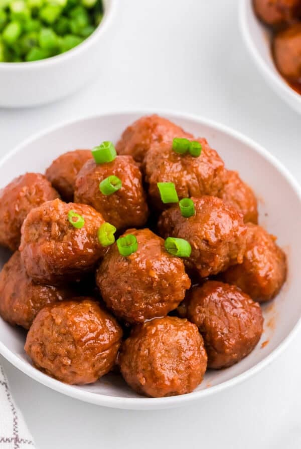 Slow Cooker Cranberry Meatballs-17