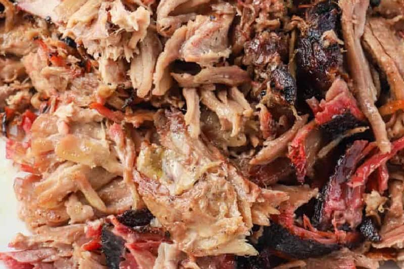 closeup of the Smoked Pork Butt.