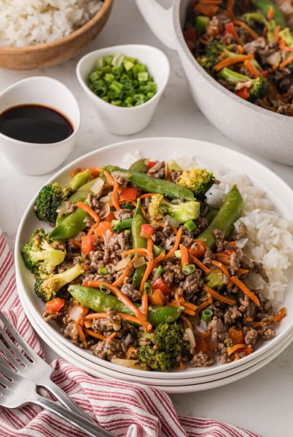 ground beef stir fry