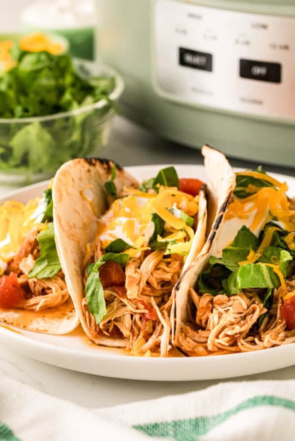 Slow Cooker Chicken Tacos