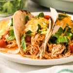 Slow Cooker Chicken Tacos recipe card