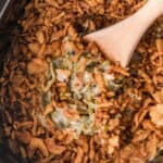 slow cooker green bean casserolerecipe card